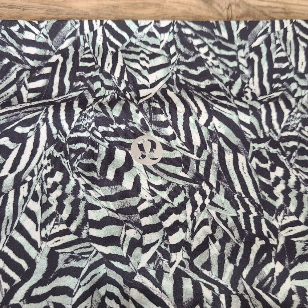 Lululemon Wunder Under Pant Hi-Rise Dazzle Nulux 50g Alpine White Black Size 4 - Picture 4 of 9